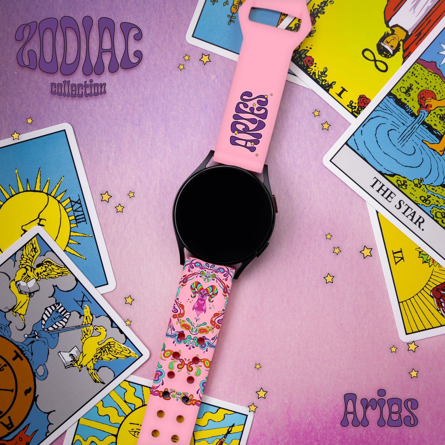 Zodiac Collection HD Watchband for Samsung, Garmin, Fossil, and More