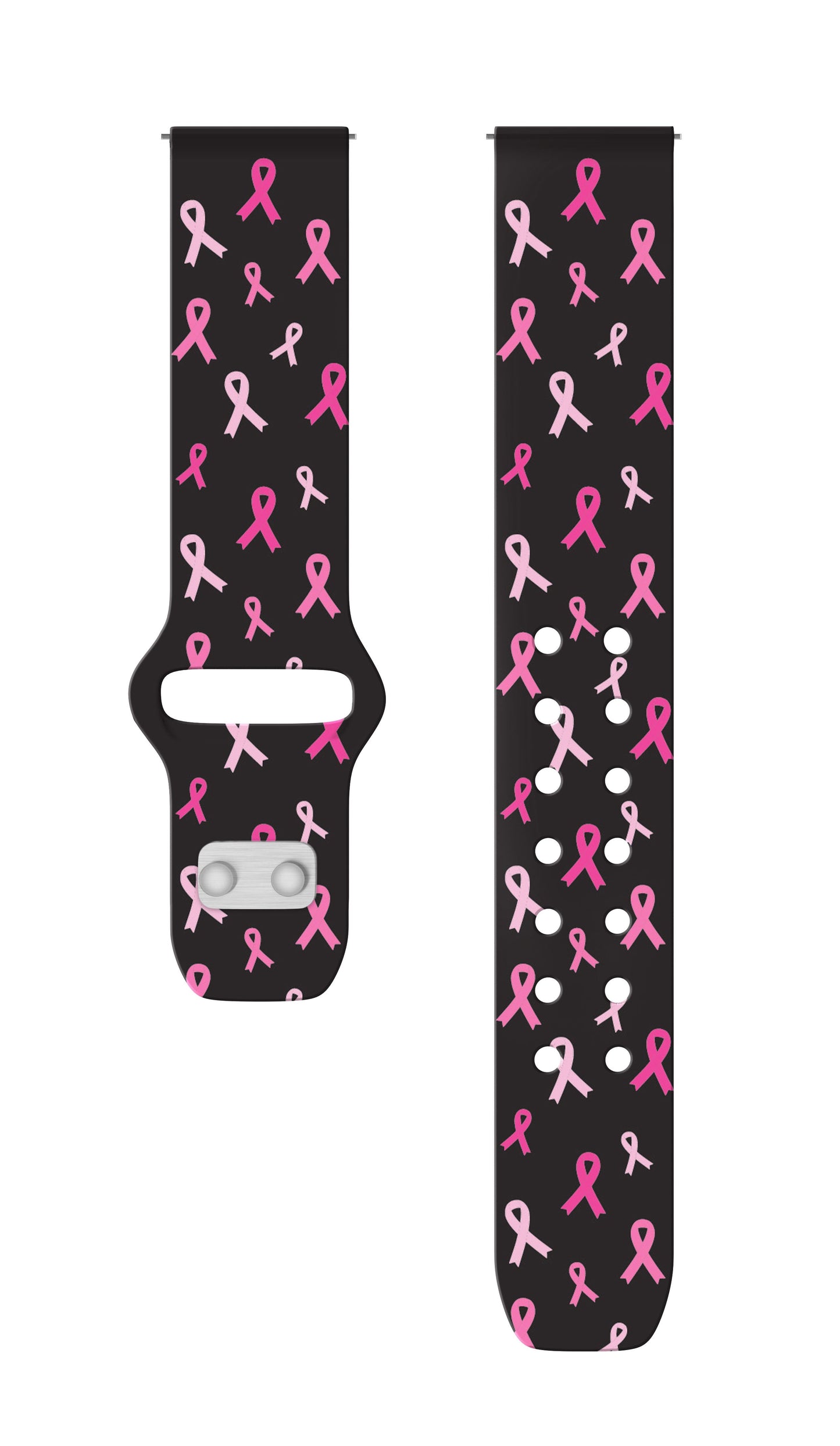 Breast Cancer Awareness HD Watchband for Samsung, Garmin, Fossil, and More