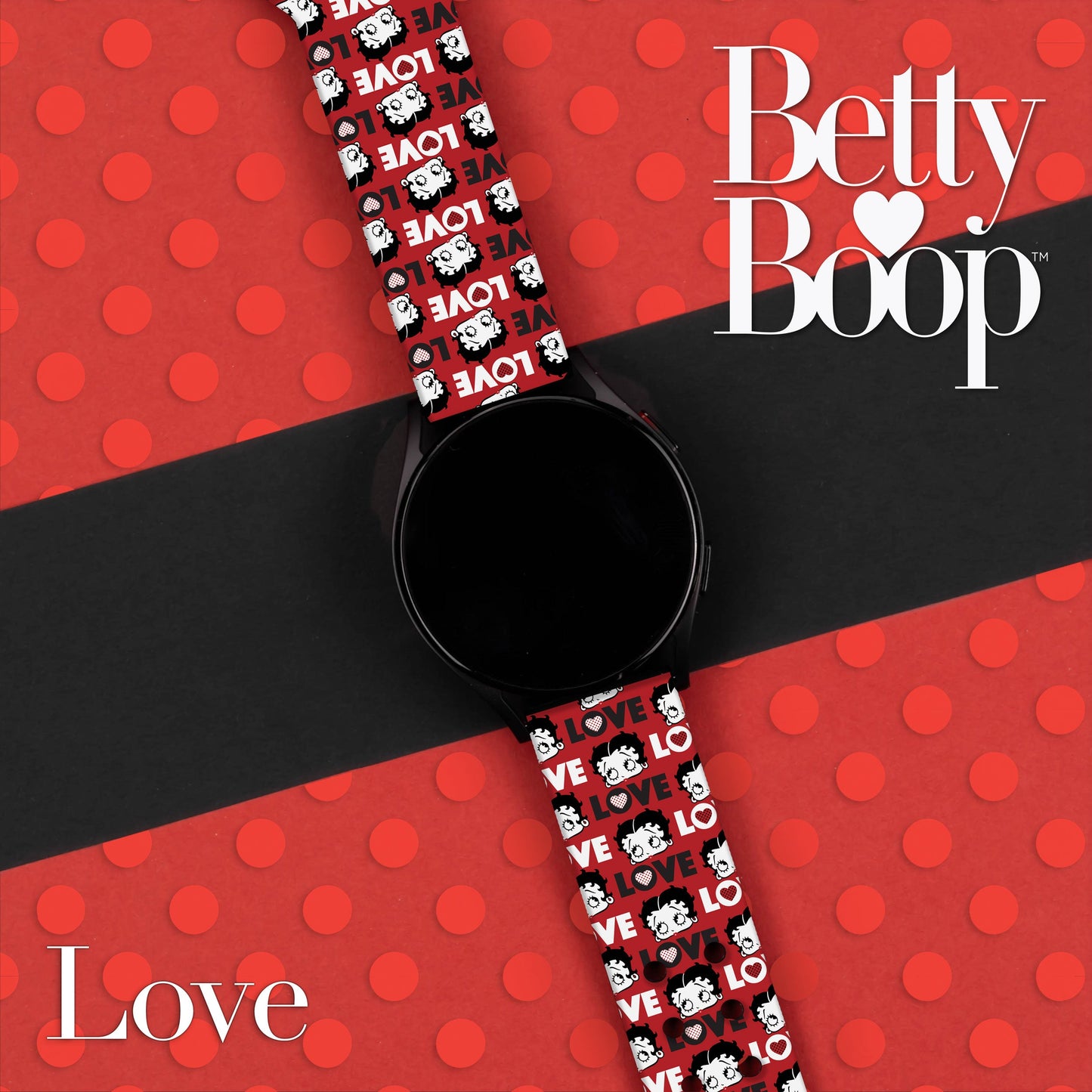 Betty Boop Classic HD Watchband for Samsung, Garmin, Fossil, and More
