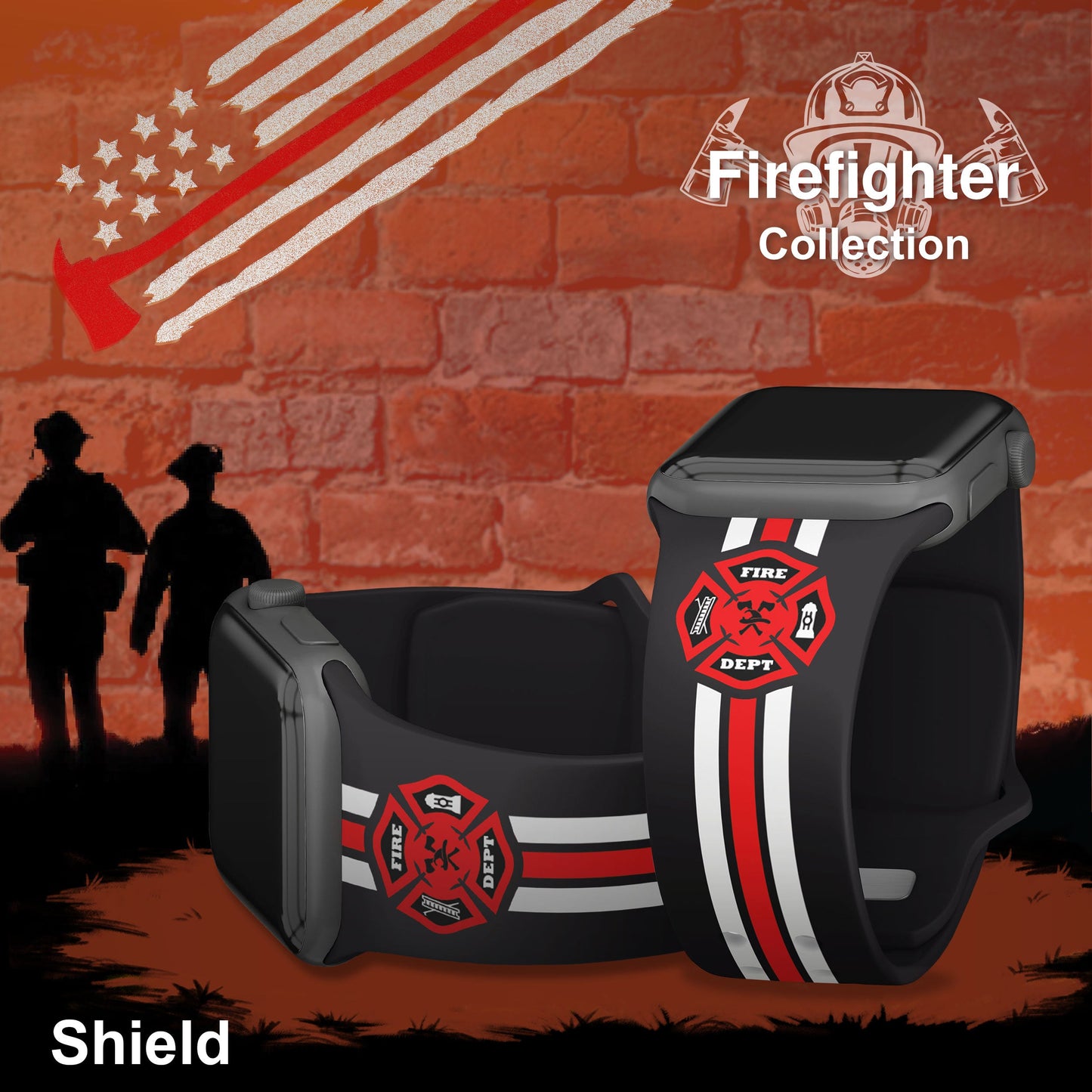 FireFighter First Responder HD Apple Watch Band