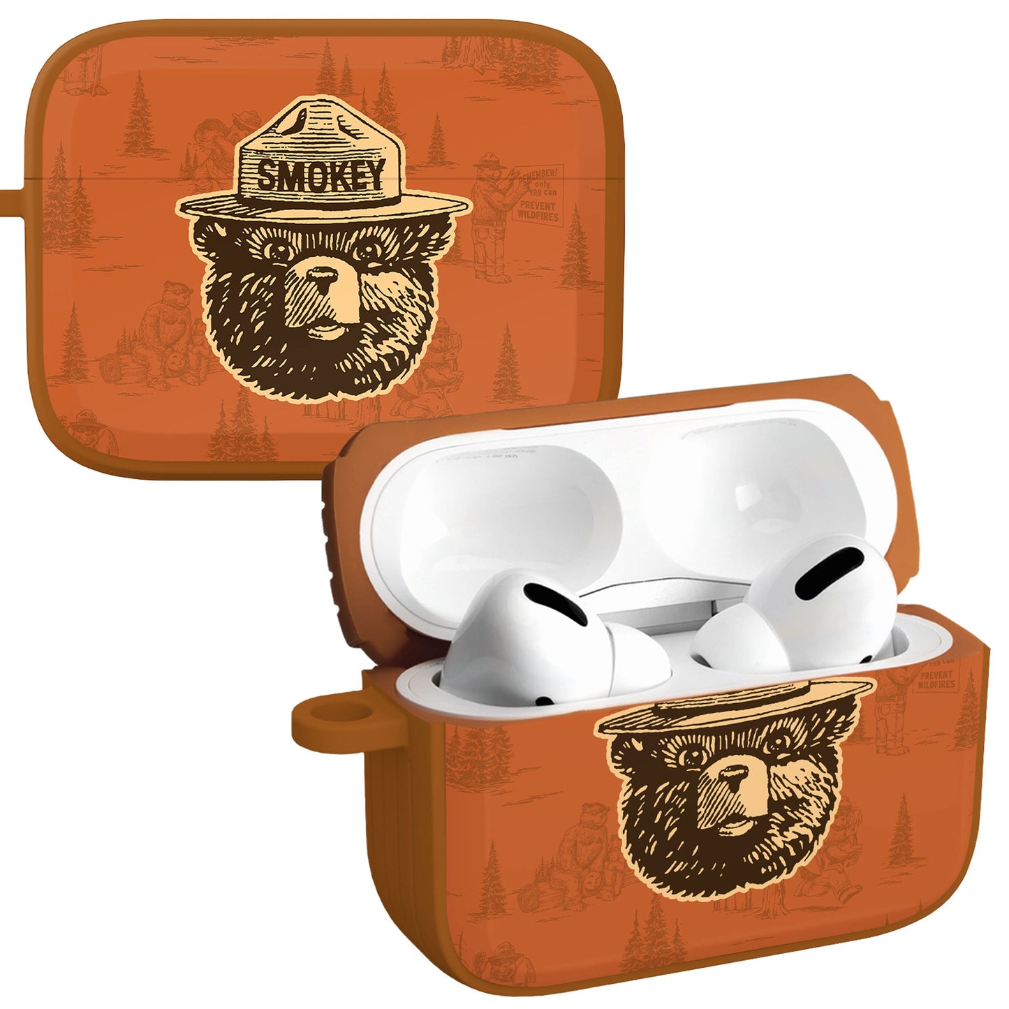 Smokey Bear Classic HDX Apple AirPods Pro 1 & 2 Case Cover