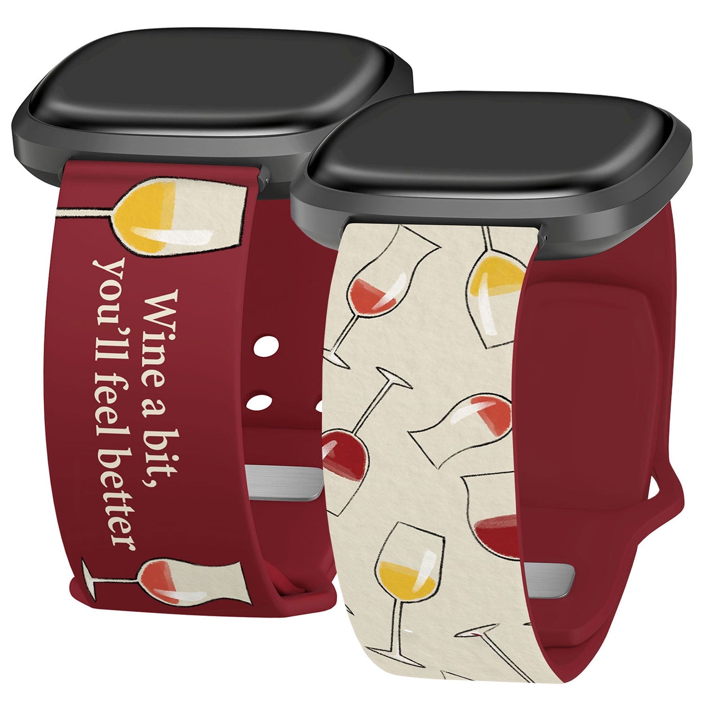 Wine, Beer, & Booze HD Fitbit Versa 3 & Sense 1 Watch Band