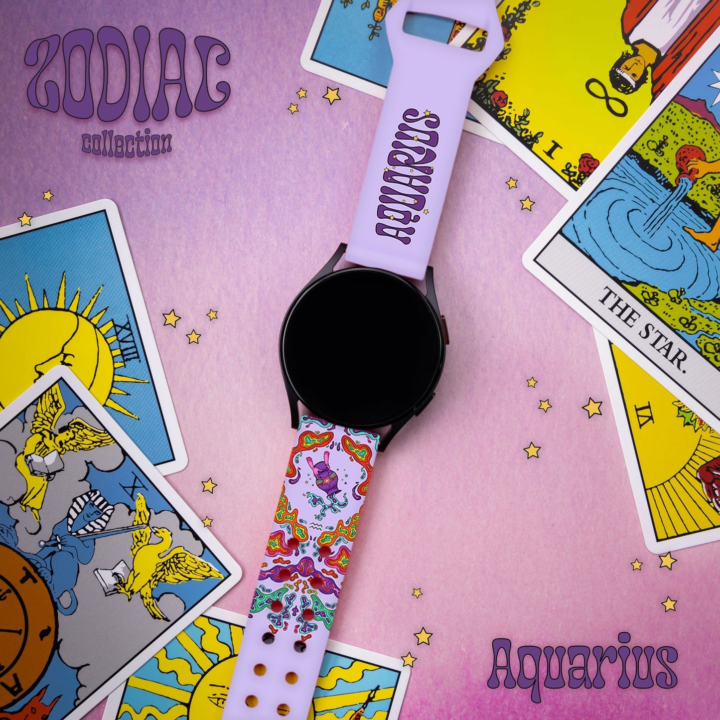 Zodiac Collection HD Watchband for Samsung, Garmin, Fossil, and More