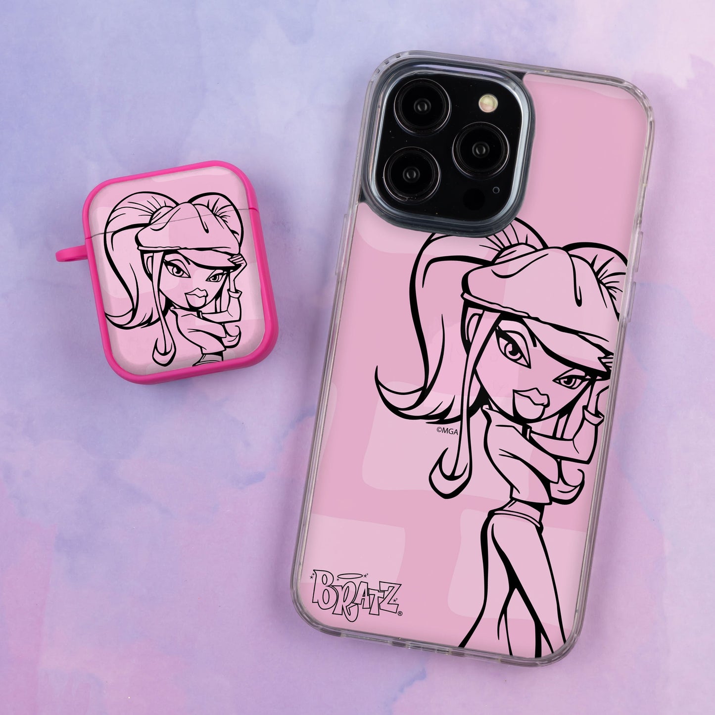 Bratz® Passion For Fashion HD Apple iPhone 13 Mag-Safe Phone Case and AirPods Gen 1 & 2 Combo Package
