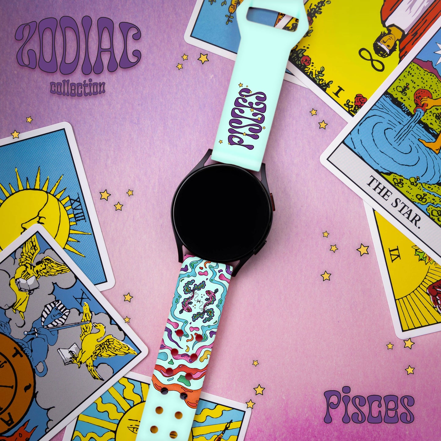 Zodiac Collection HD Watchband for Samsung, Garmin, Fossil, and More