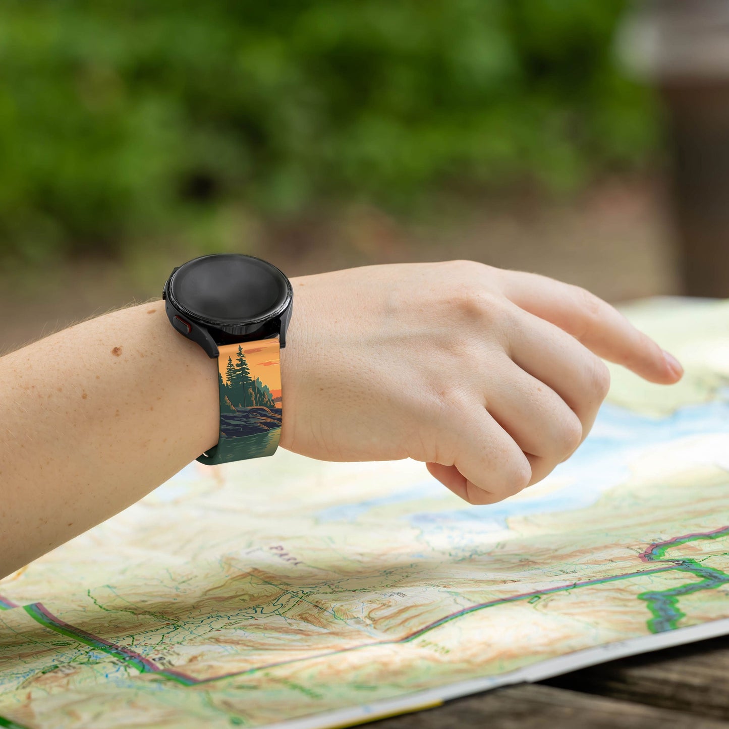 National Parks Voyageurs HD Watchband for Samsung, Garmin, Fossil, and More
