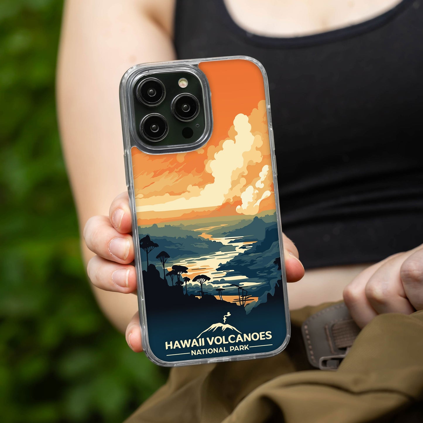 National Parks Hawaii Volcanoes HD Apple iPhone 16 Mag-Safe Phone Case