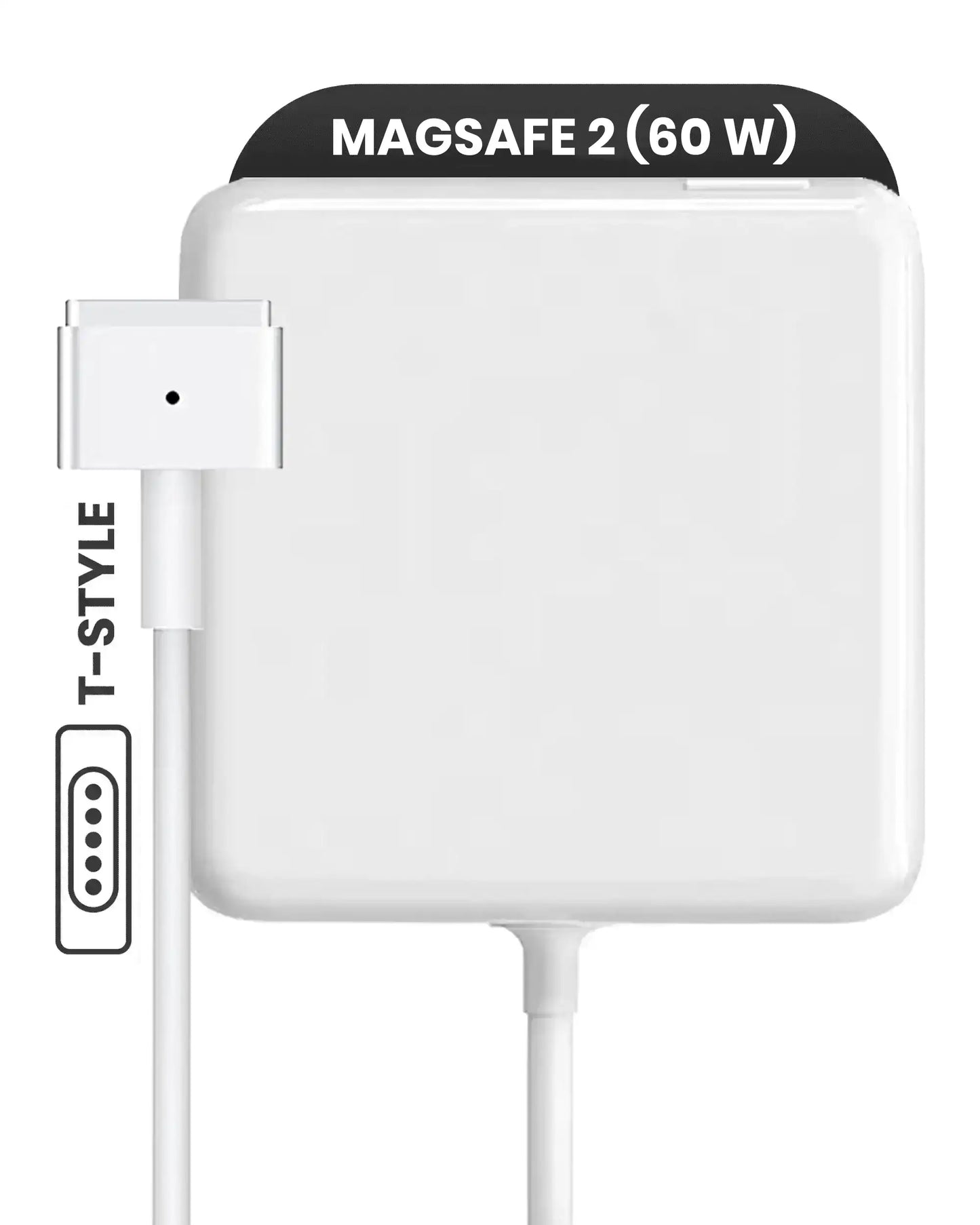 60W MagSafe 2 Power Adapter With Cable (T-Style) For MacBook