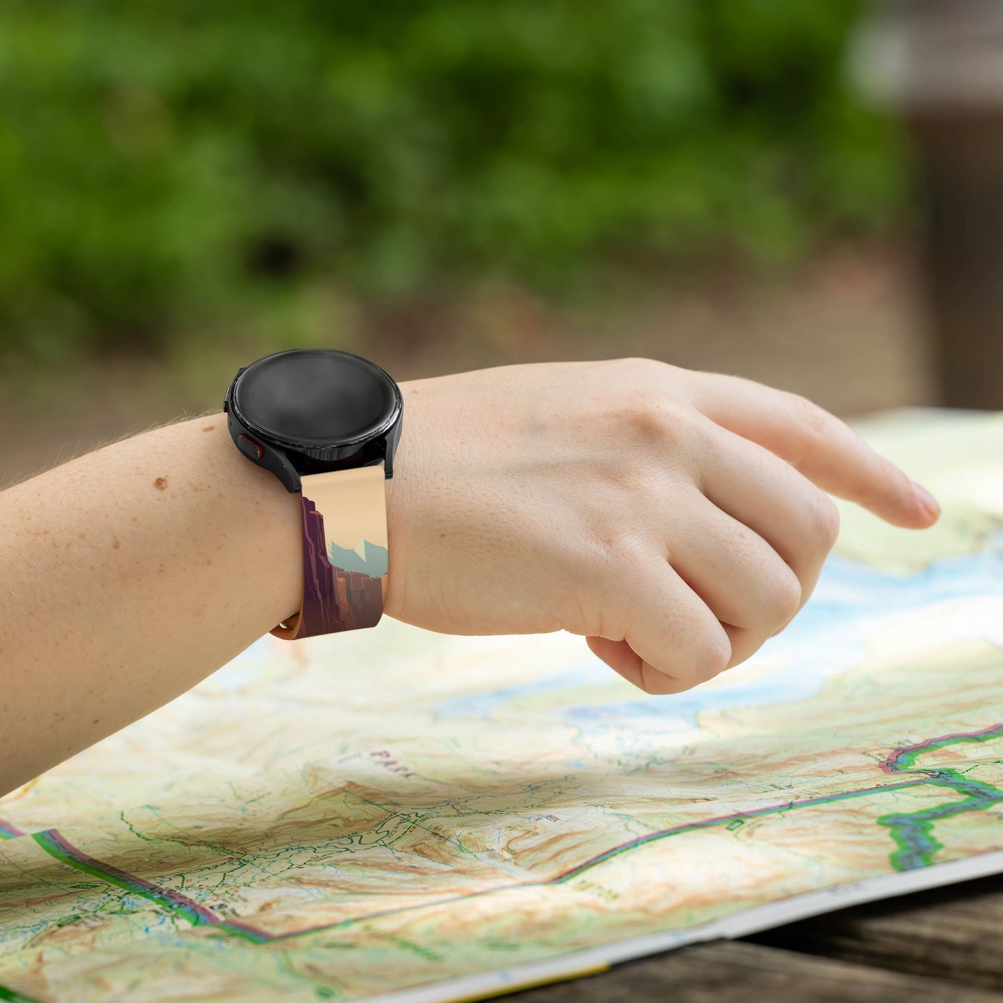 National Parks Grand Canyon HD Watchband for Samsung, Garmin, Fossil, and More