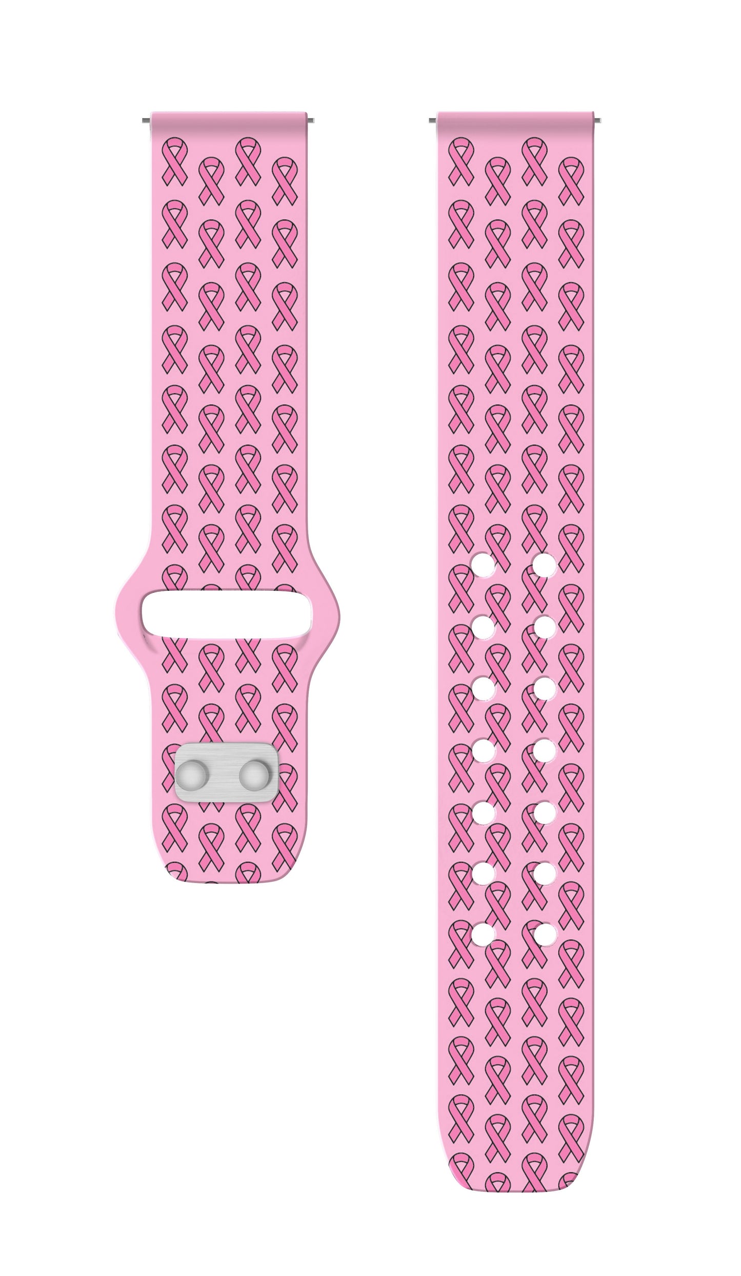 Breast Cancer Awareness HD Watchband for Samsung, Garmin, Fossil, and More
