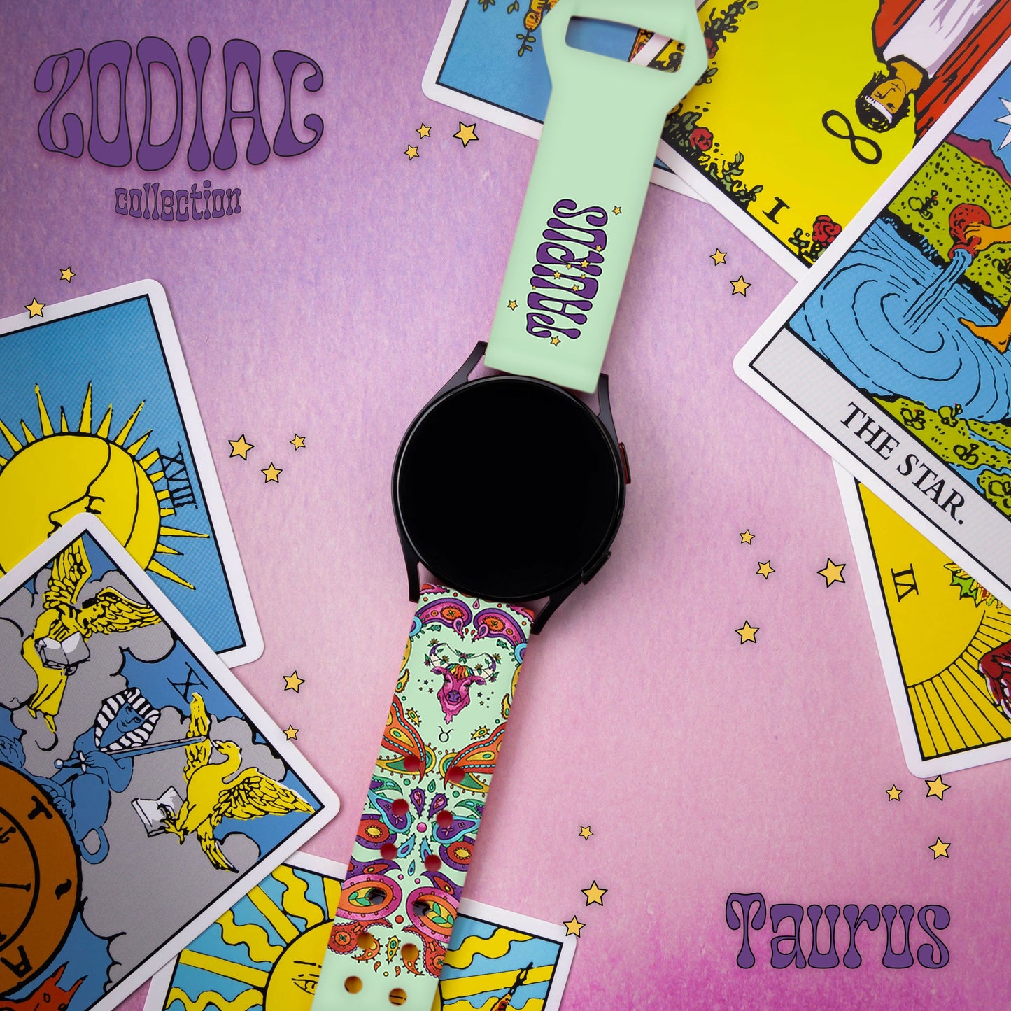 Zodiac Collection HD Watchband for Samsung, Garmin, Fossil, and More