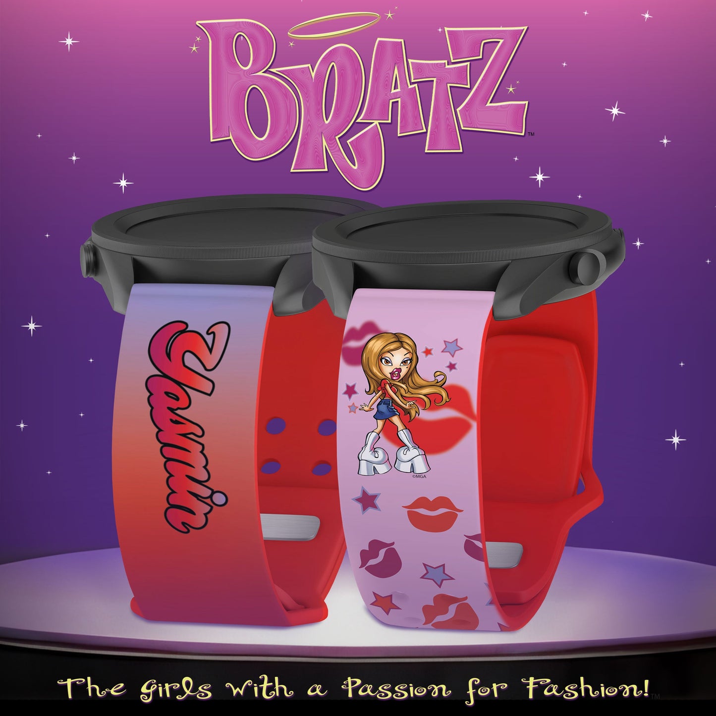Bratz® Passion For Fashion HD Watchband for Samsung, Garmin, Fossil, and More