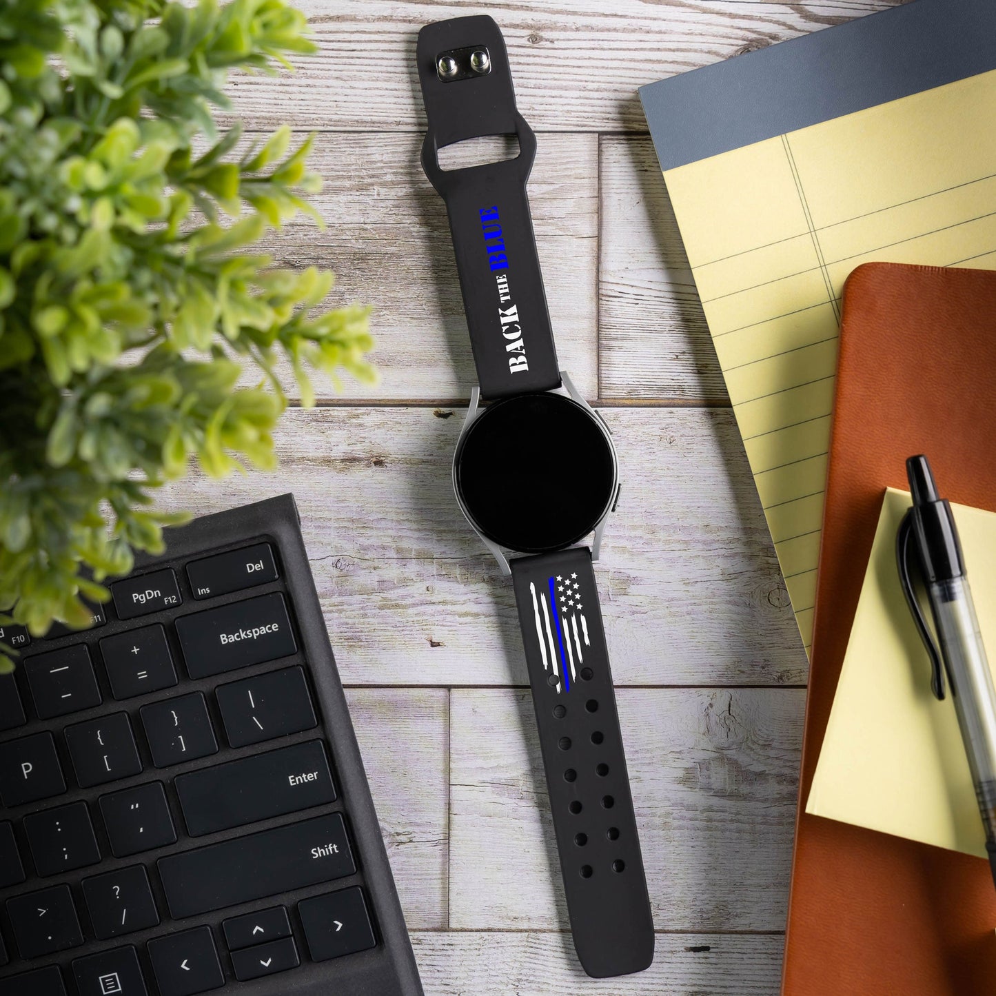 Law Enforcement HD Watchband for Samsung, Garmin, Fossil, and More for Samsung, Garmin, Fossil, and More