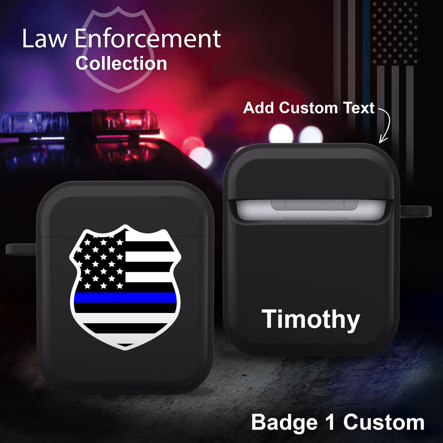 Law Enforcement HDX Apple AirPods Gen 1 & 2 Case Cover