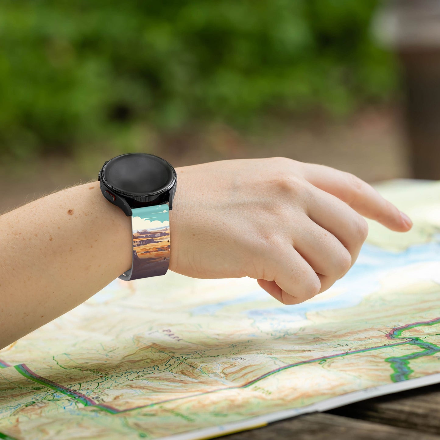 National Parks Petrified Forest HD Watchband for Samsung, Garmin, Fossil, and More