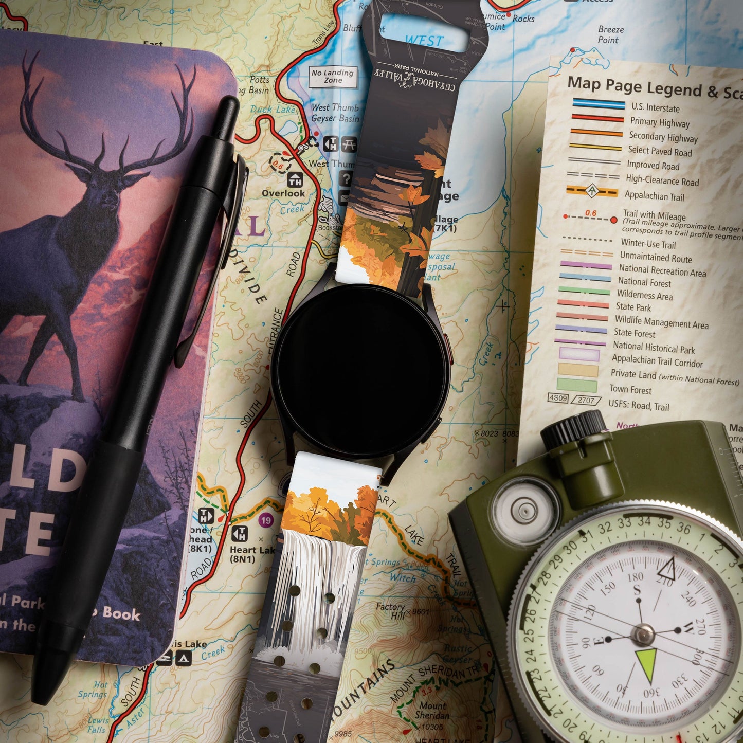 National Parks Cuyahoga Valley HD Watchband for Samsung, Garmin, Fossil, and More