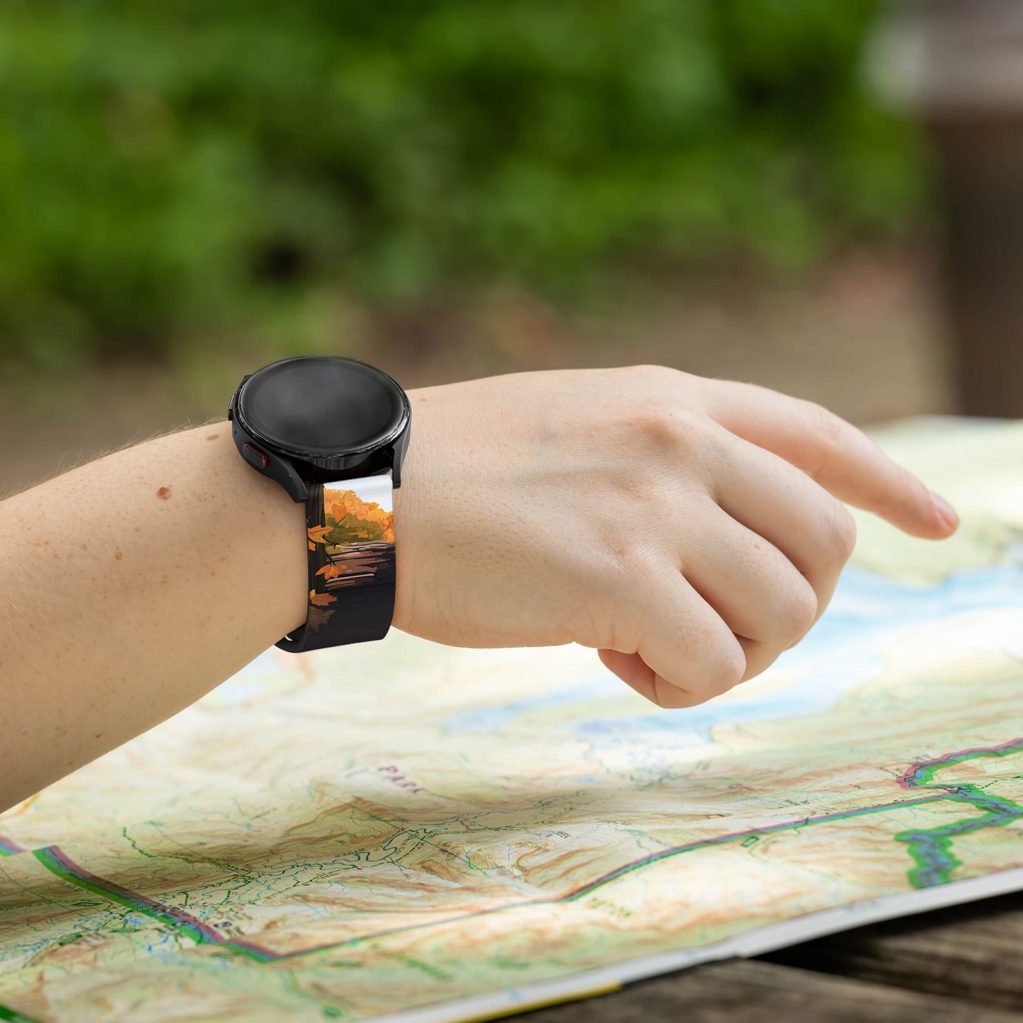 National Parks Cuyahoga Valley HD Watchband for Samsung, Garmin, Fossil, and More