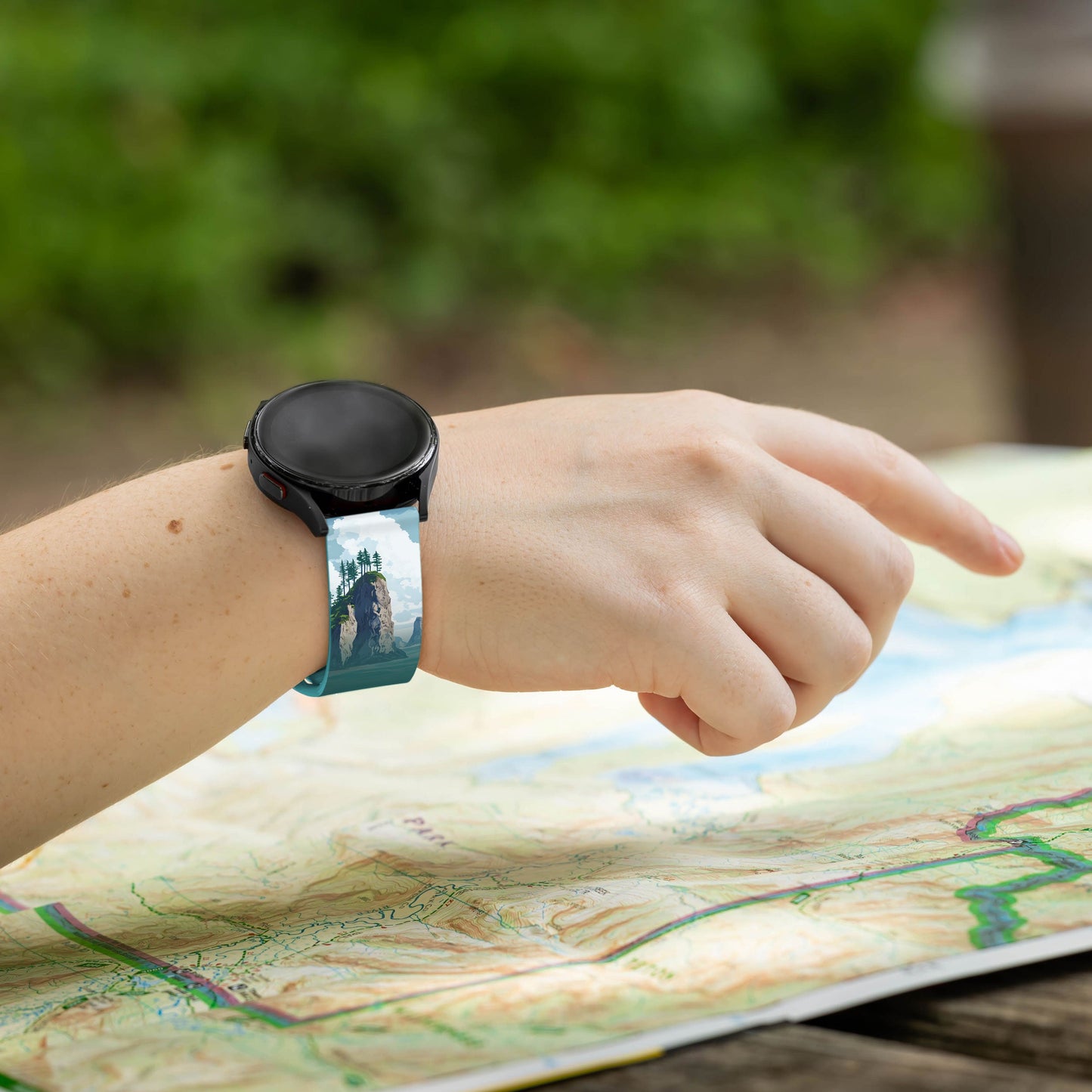 National Parks Olympic HD Watchband for Samsung, Garmin, Fossil, and More