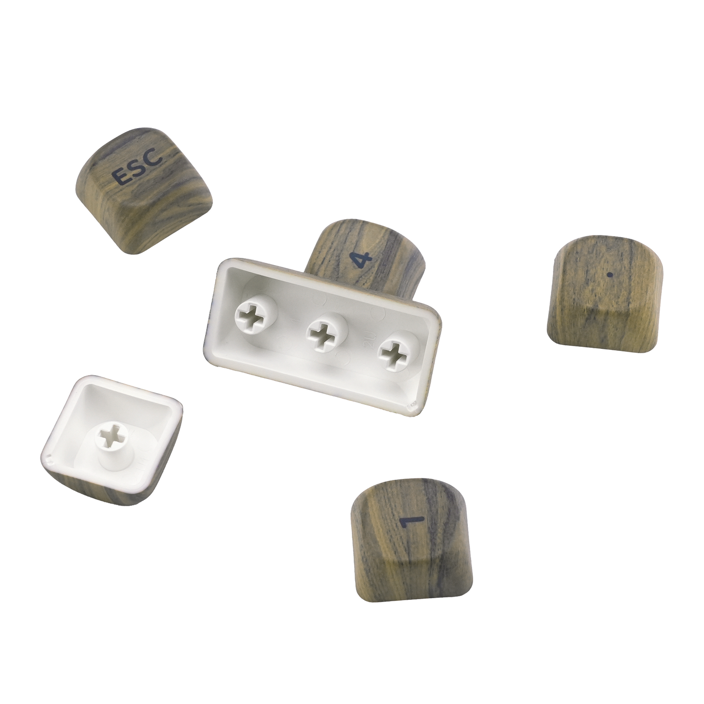 XVX Walnut Texturer MOA Profile Dye-Sub PBT Keycap Set 130-Key