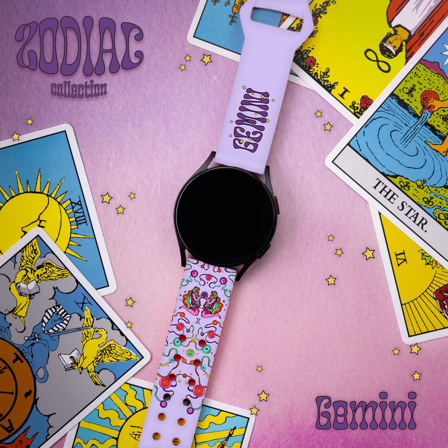 Zodiac Collection HD Watchband for Samsung, Garmin, Fossil, and More