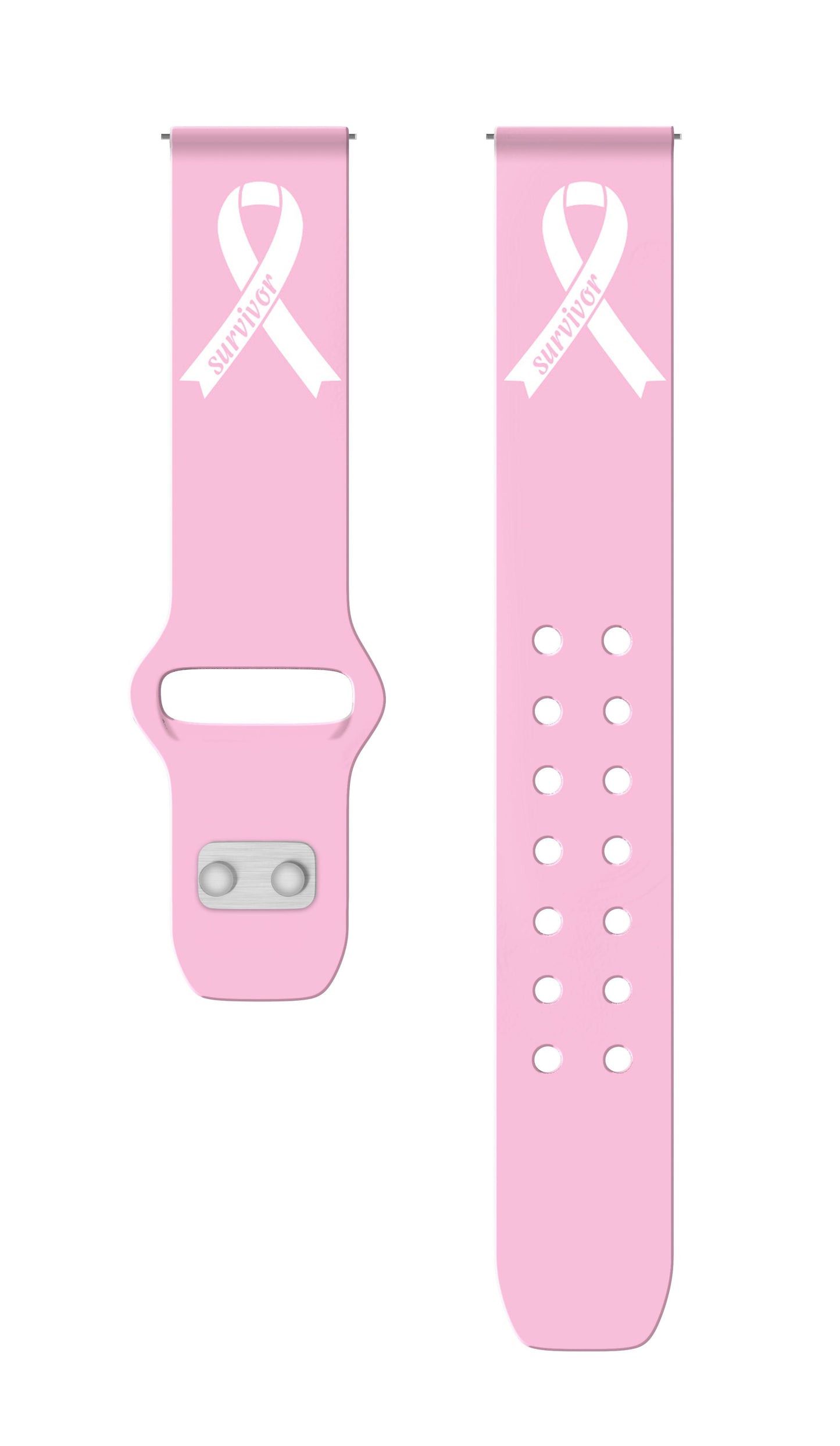 Breast Cancer Awareness HD Watchband for Samsung, Garmin, Fossil, and More