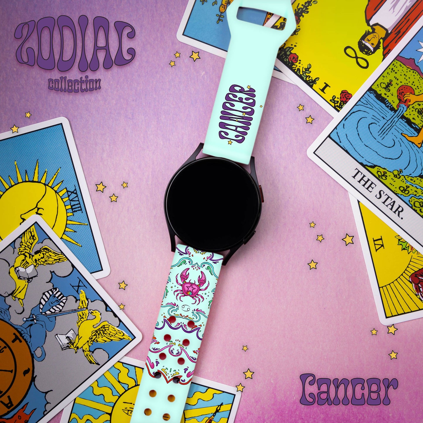 Zodiac Collection HD Watchband for Samsung, Garmin, Fossil, and More
