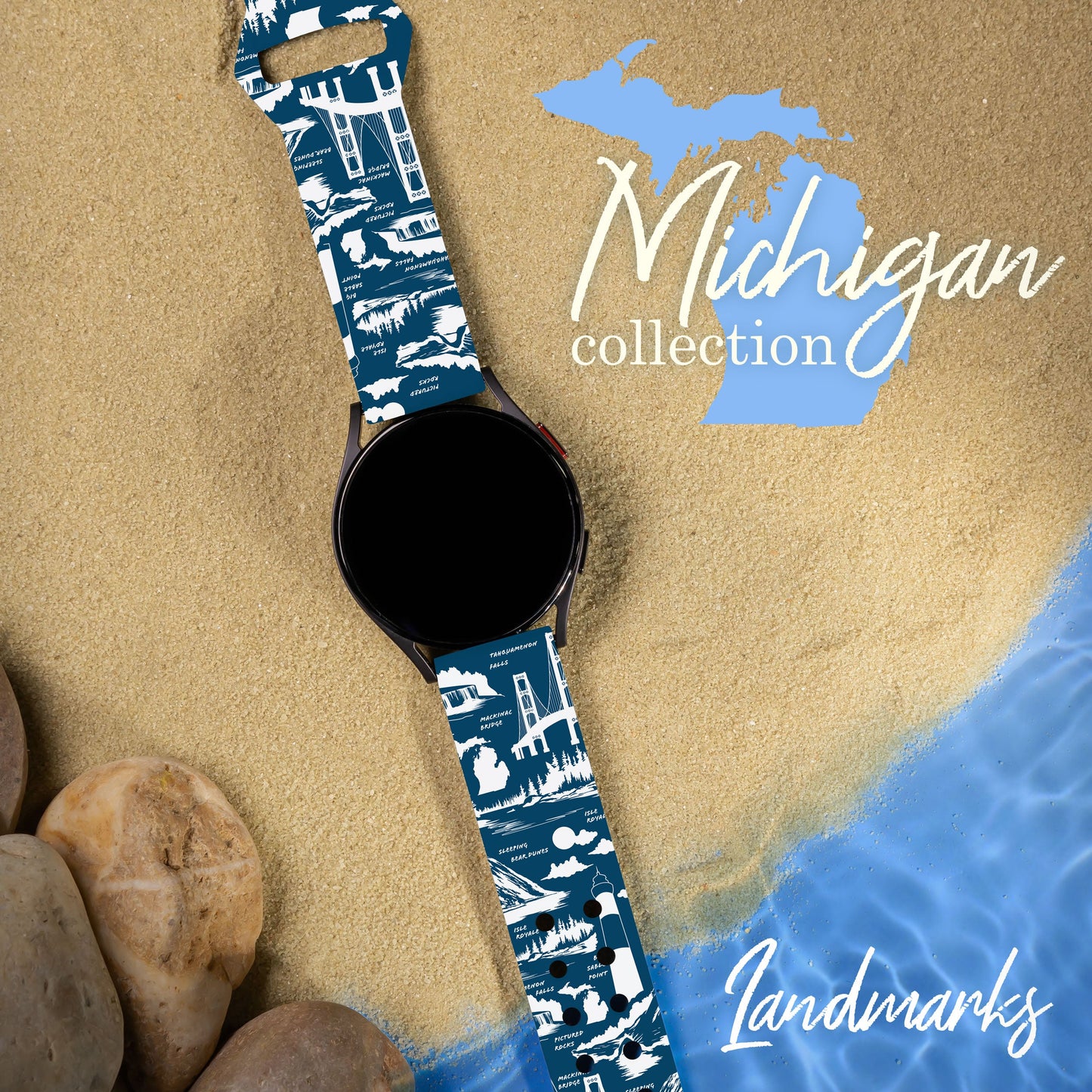 Michigan HD Watchband for Samsung, Garmin, Fossil, and More