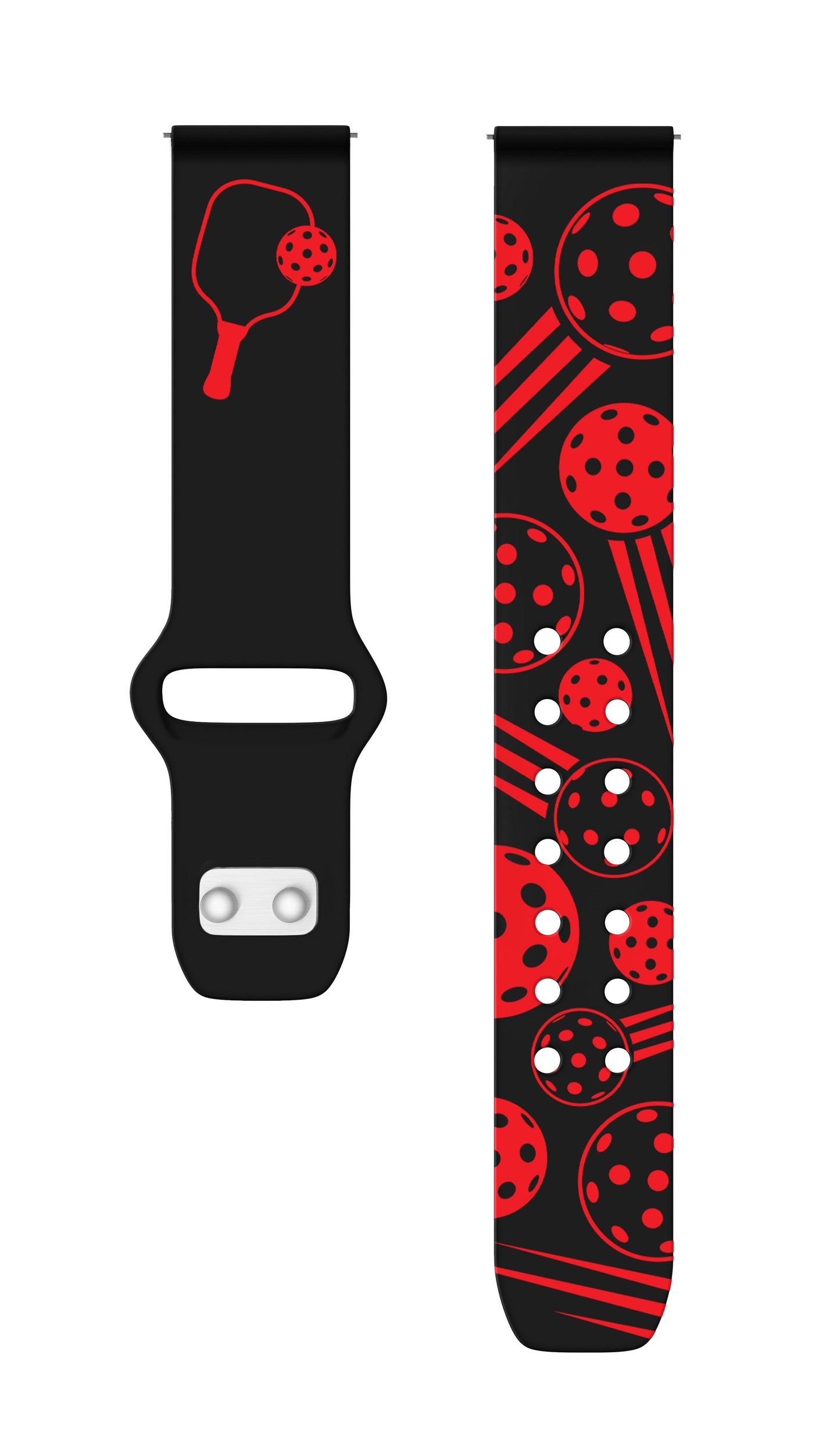 Pickleball HD Watchband for Samsung, Garmin, Fossil, and More