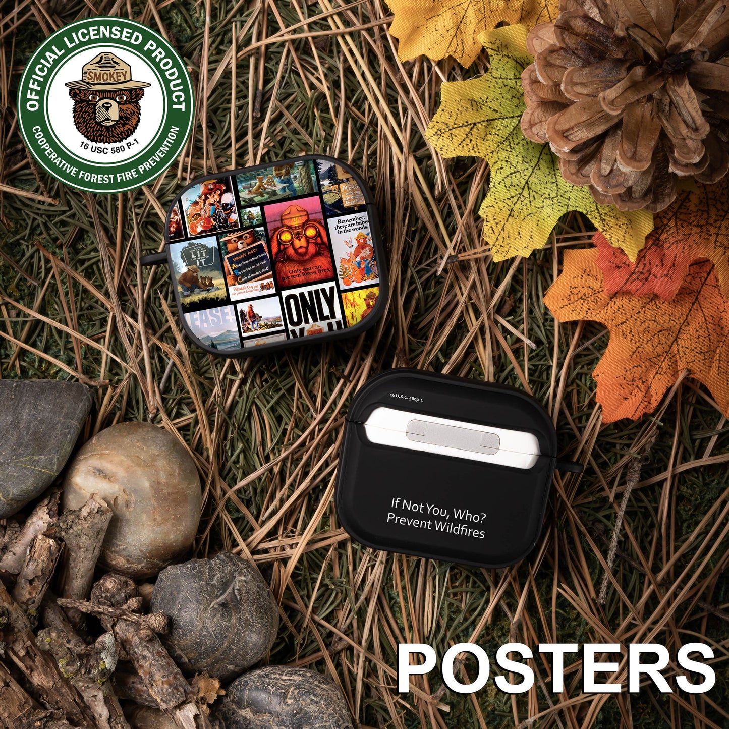 Smokey Bear Classic HDX Apple AirPods Gen 3 Case Cover