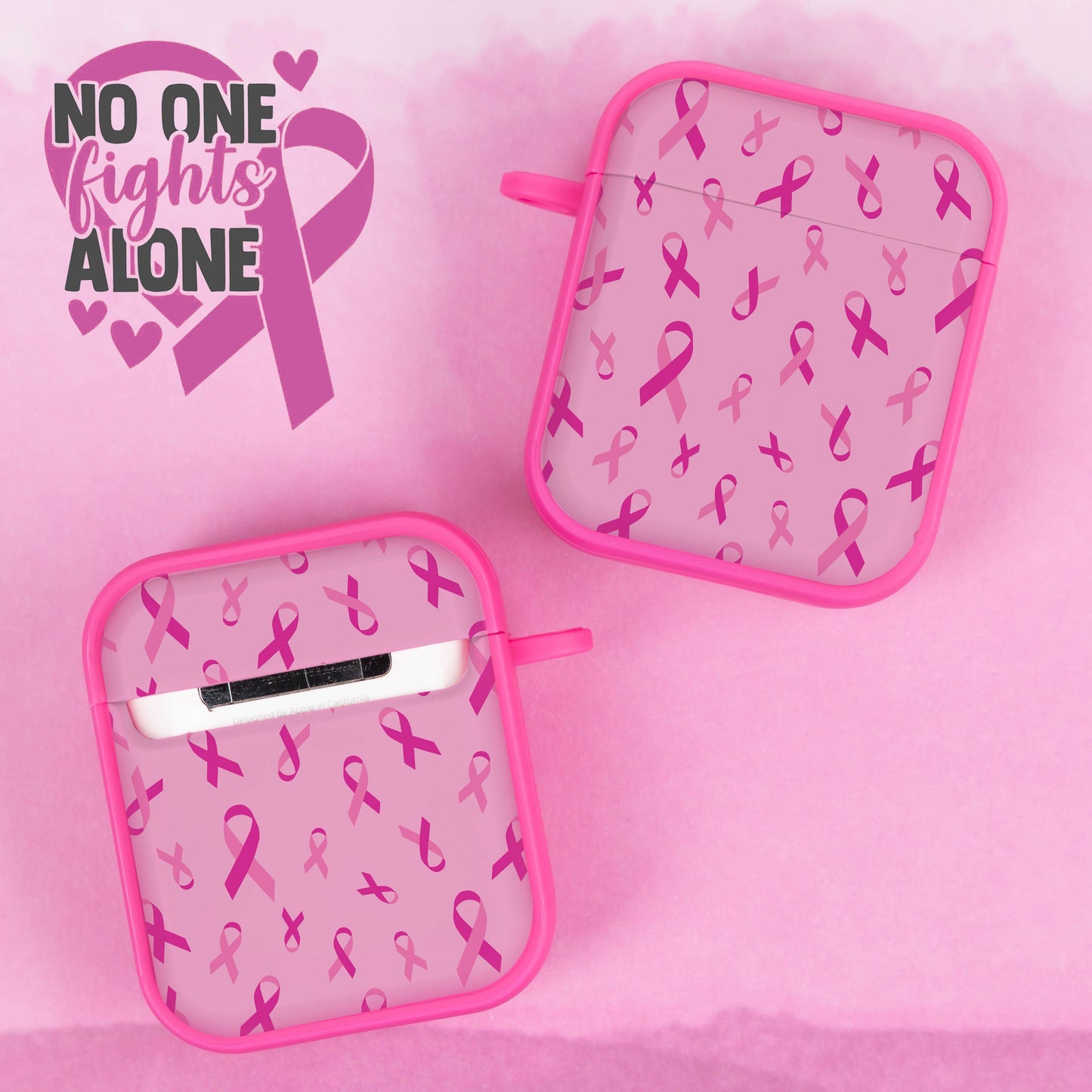 Breast Cancer Awareness HDX Apple AirPods Gen 1 & 2 Case Cover
