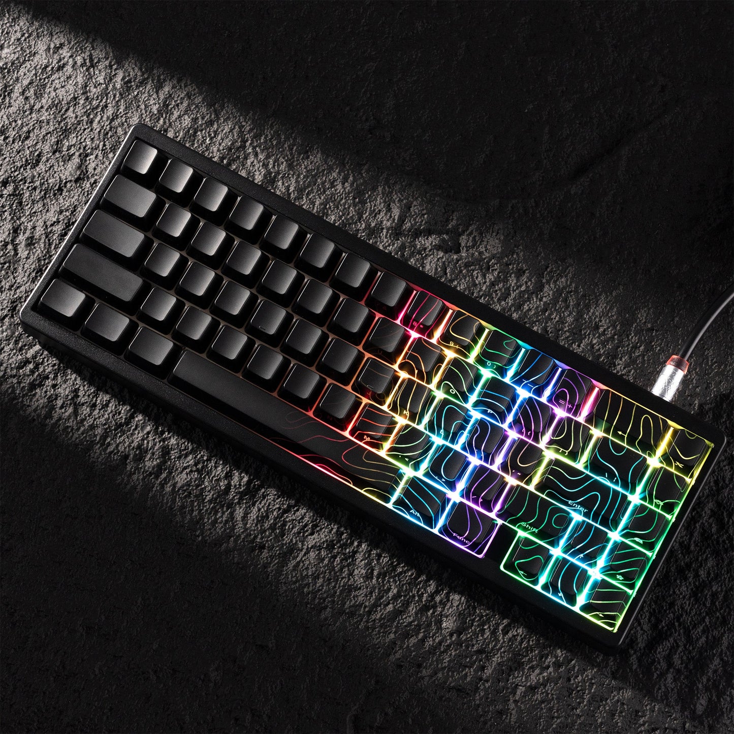 XVX Phantom Topographic Version Pattern OEM Profile IMD-Tech Keycap Set