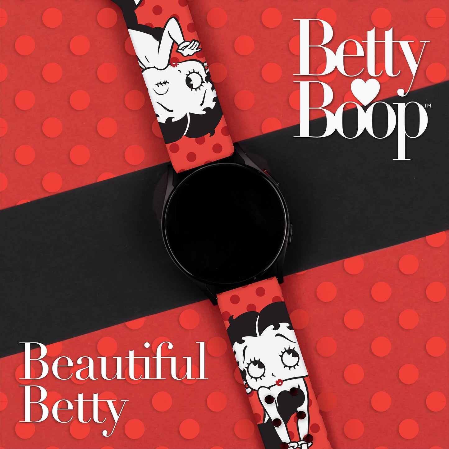 Betty Boop Classic HD Watchband for Samsung, Garmin, Fossil, and More