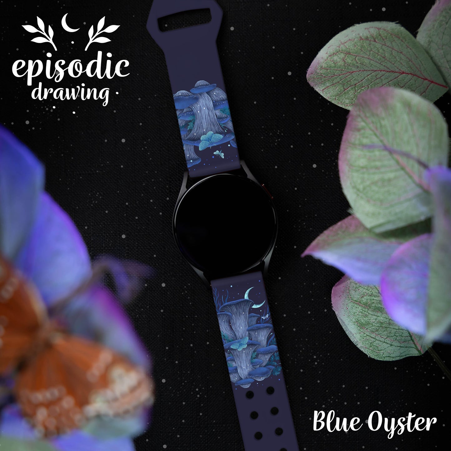 Episodic Drawing Enchanted Collection HD Watchband for Samsung, Garmin, Fossil, and More