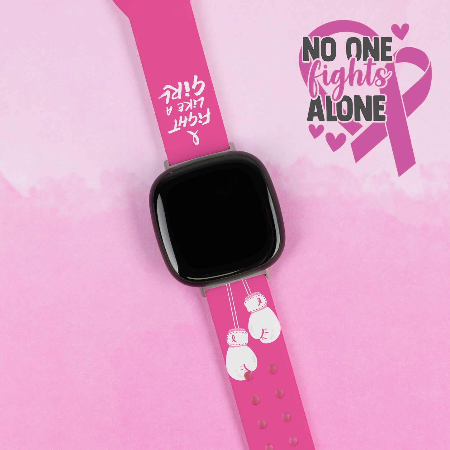 Breast Cancer Awareness HD Fitbit Versa 3 & Sense 1 Watch Band