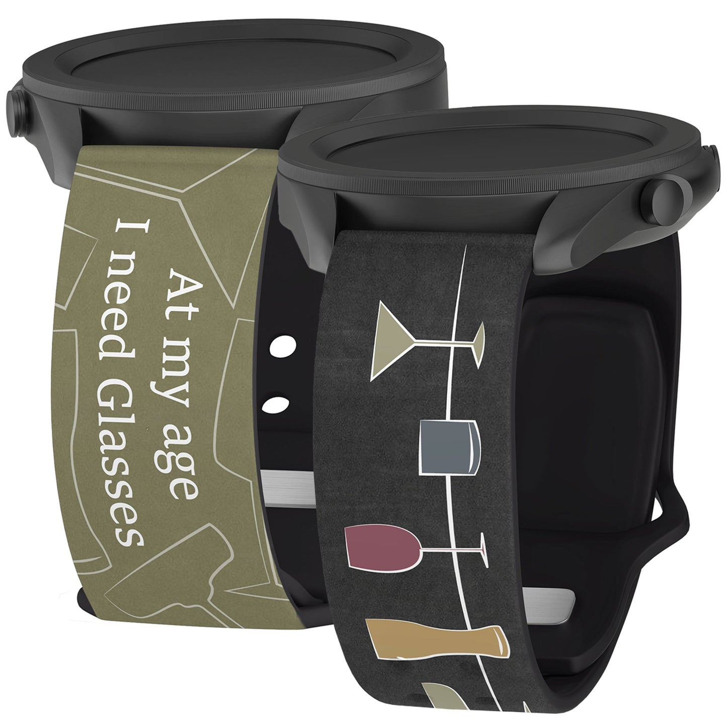 Wine, Beer, & Booze HD Watchband for Samsung, Garmin, Fossil, and More