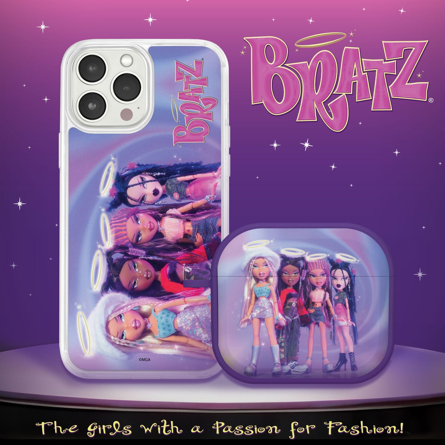 Bratz® Classic HD Apple iPhone 15 Mag-Safe Phone Case and AirPods Gen 3 Combo Package