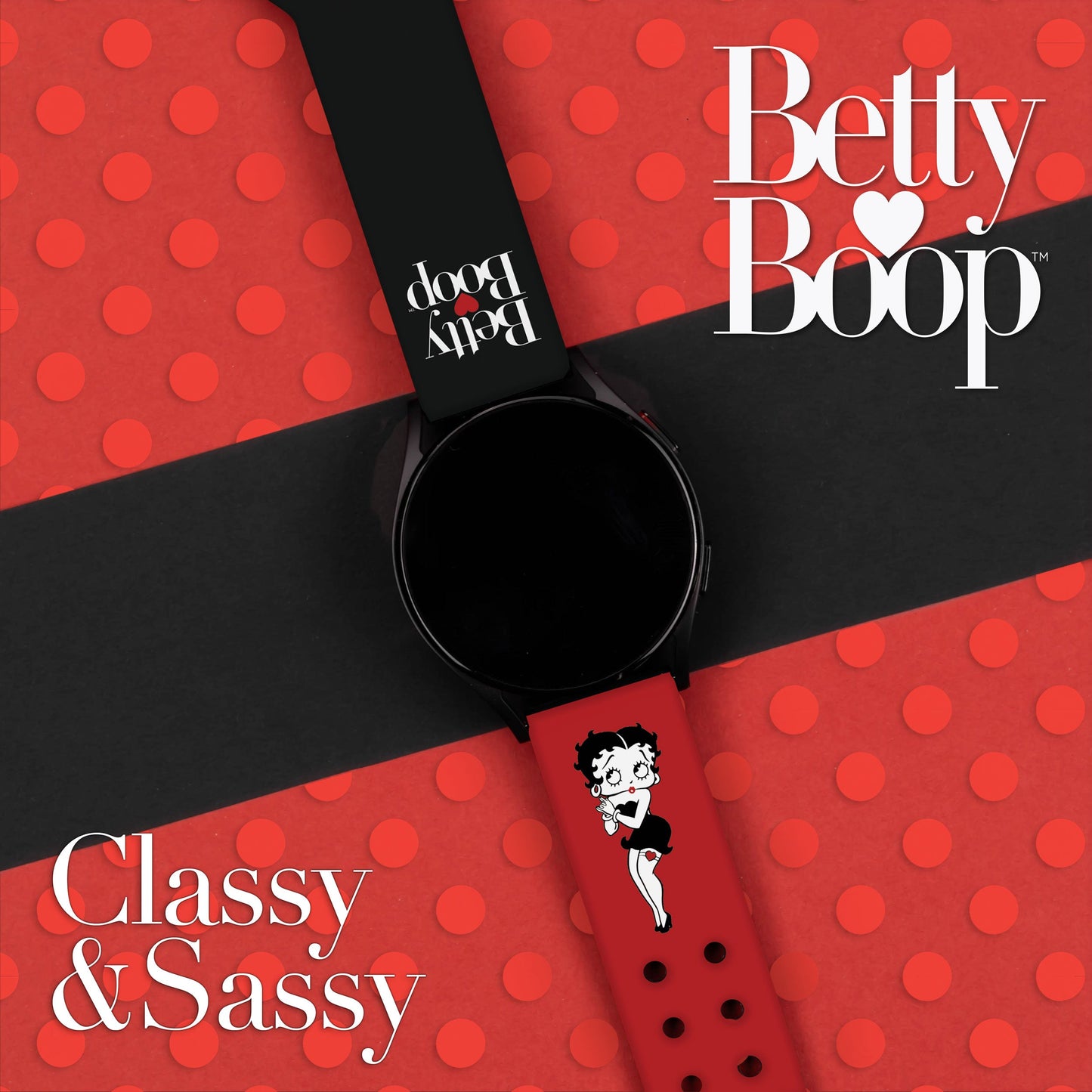 Betty Boop Classic HD Watchband for Samsung, Garmin, Fossil, and More