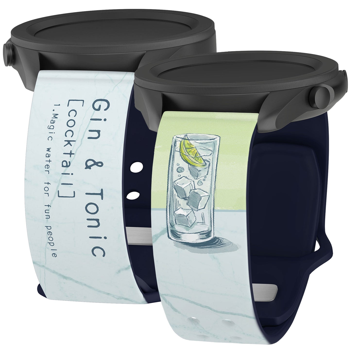Wine, Beer, & Booze HD Watchband for Samsung, Garmin, Fossil, and More