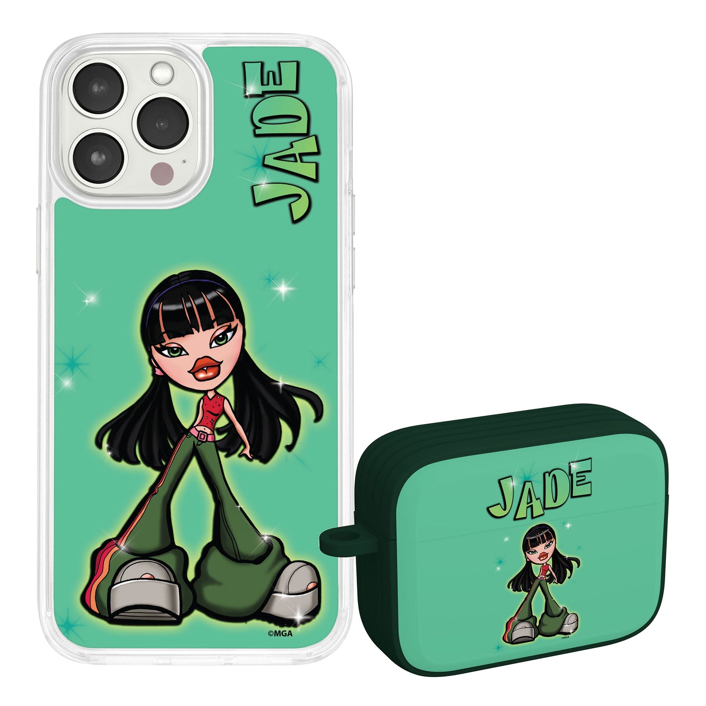 Bratz® Passion For Fashion HD Apple iPhone 14 Mag-Safe Phone Case and AirPods Pro Combo Package