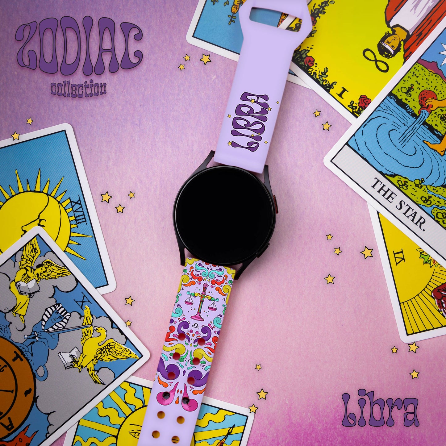 Zodiac Collection HD Watchband for Samsung, Garmin, Fossil, and More