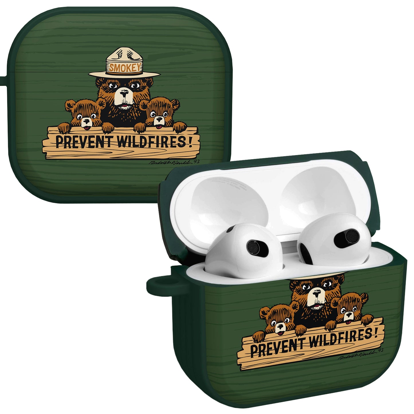 Smokey Bear Classic HDX Apple AirPods Gen 3 Case Cover