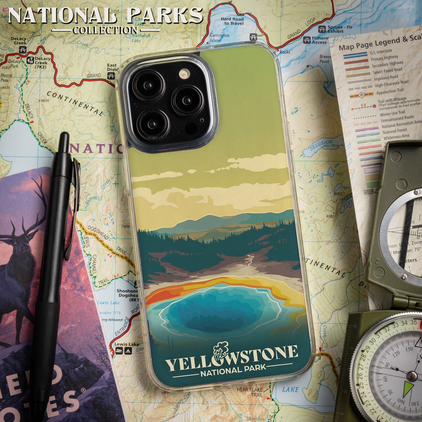 National Parks Yellowstone HD Apple iPhone 12 Series Mag-Safe Phone Case
