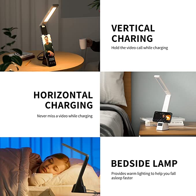 LumiCharge-Mini - 7 in 1 Multifunctional LED Desk Lamp with wireless charger