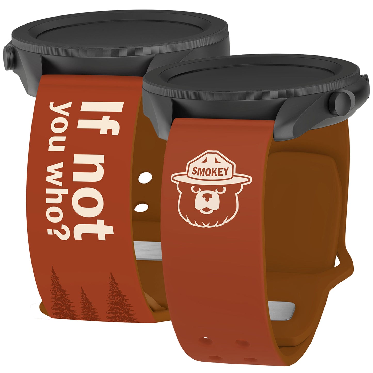 Smokey Bear Classic HD Watchband for Samsung, Garmin, Fossil, and More