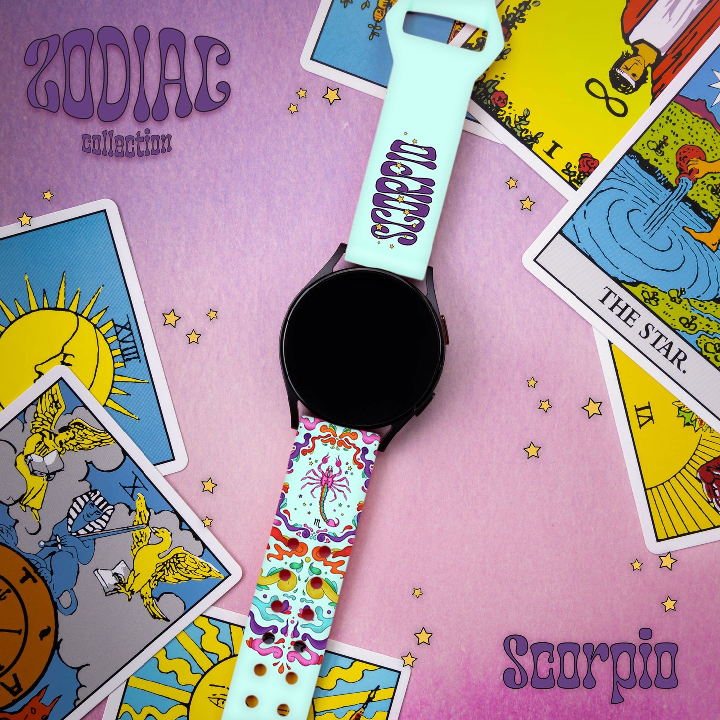 Zodiac Collection HD Watchband for Samsung, Garmin, Fossil, and More