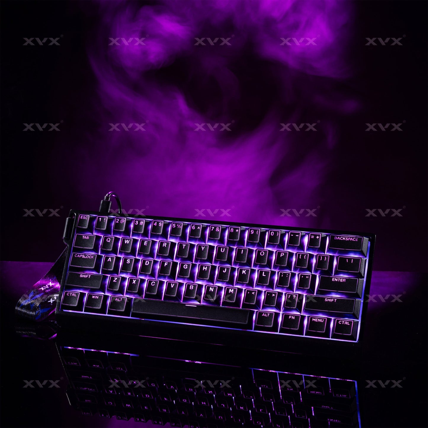 XVX PRISM Shine-Through Double shot Cherry Profile PBT Keycap Set 142-key