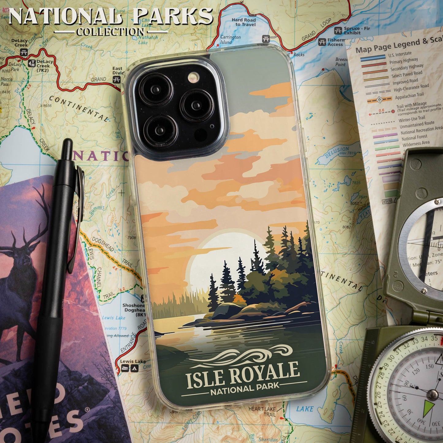 National Parks Isla Royale HD Apple iPhone 16 Mag-Safe Phone Case