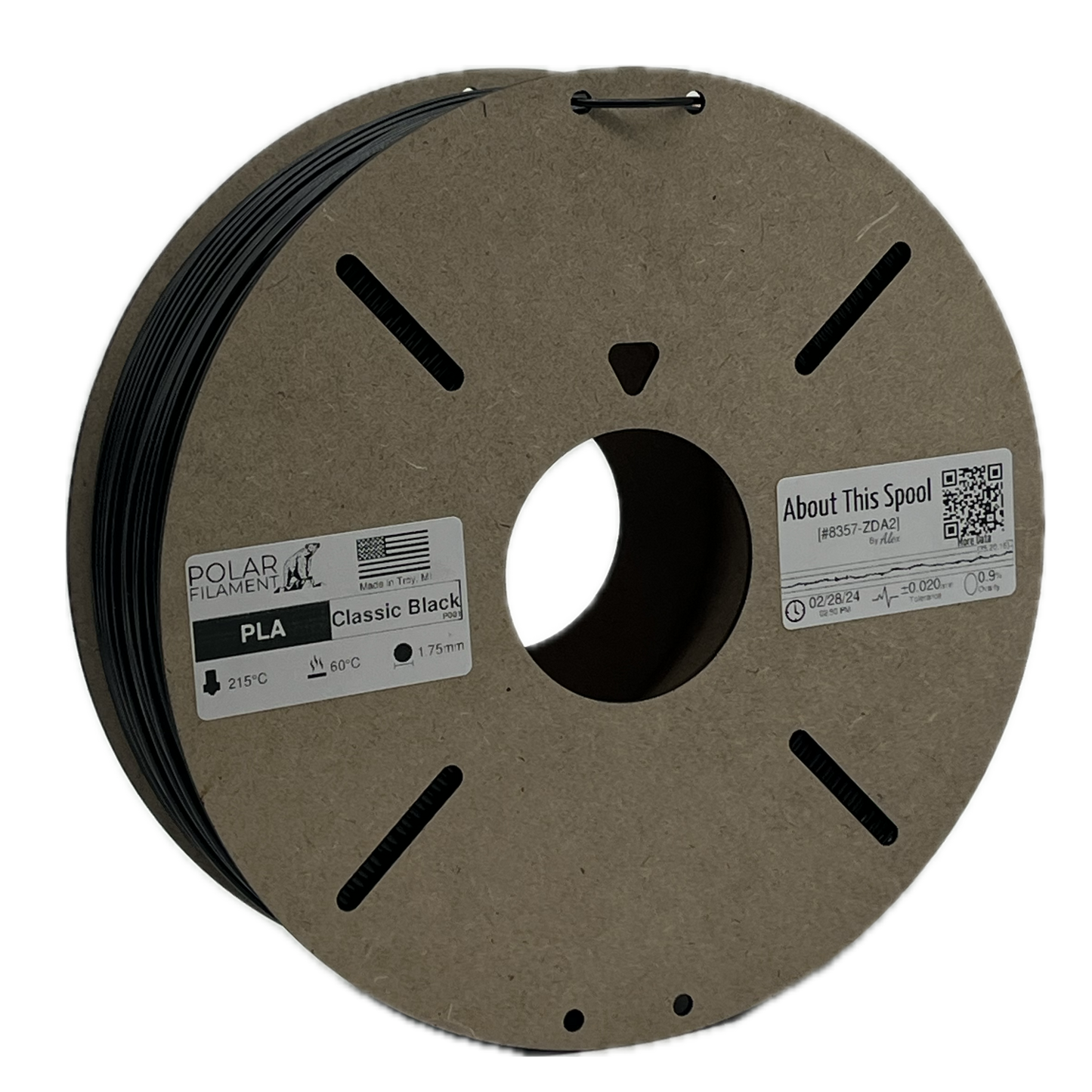 Classic Black PLA - 1kg 1.75mm
