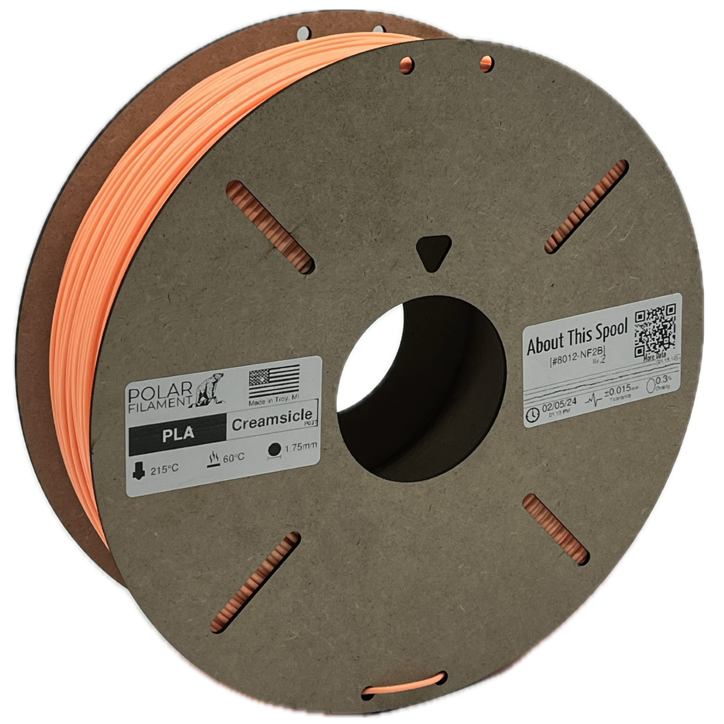 Creamsicle PLA - 1kg 1.75mm