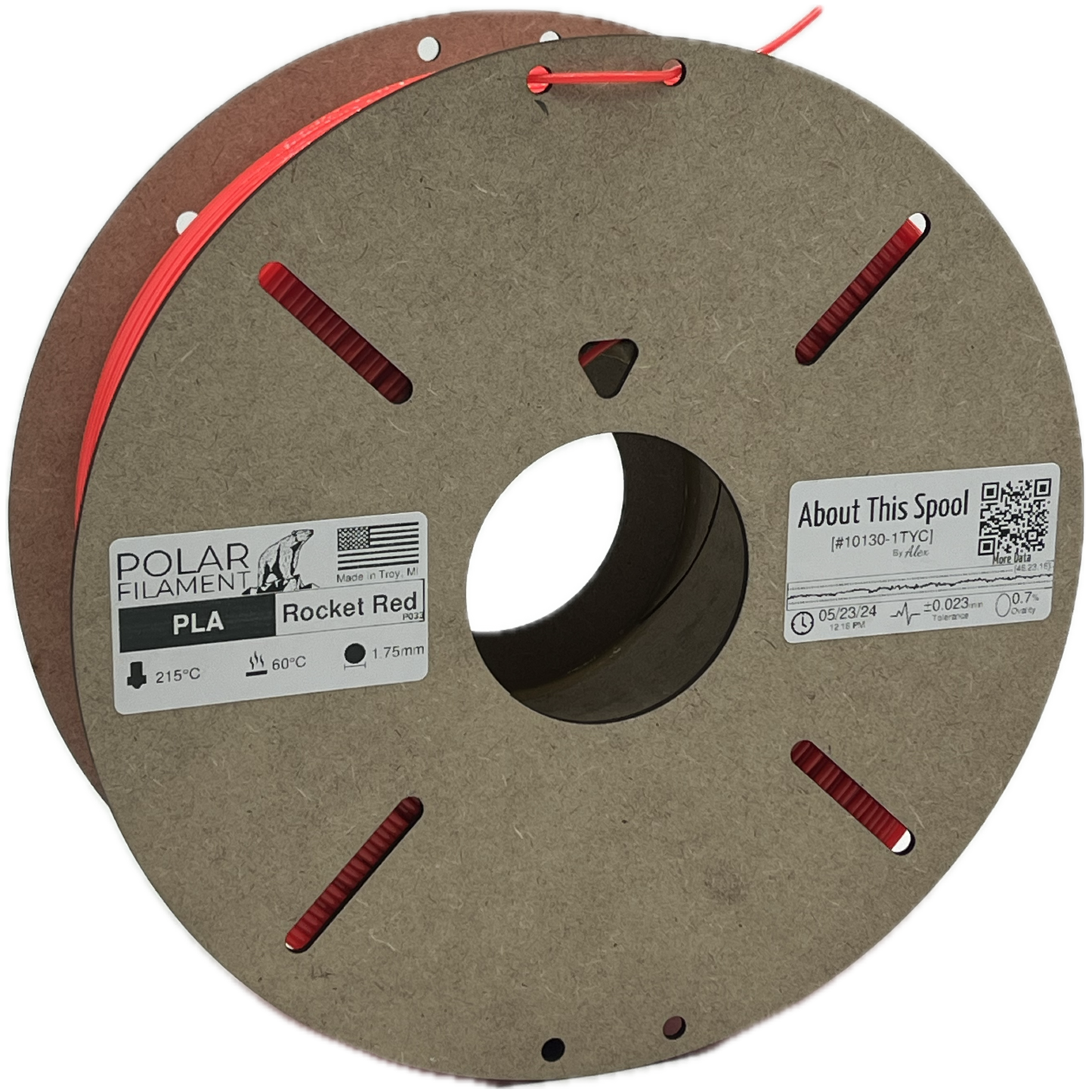 Rocket Red PLA - 1kg 1.75mm
